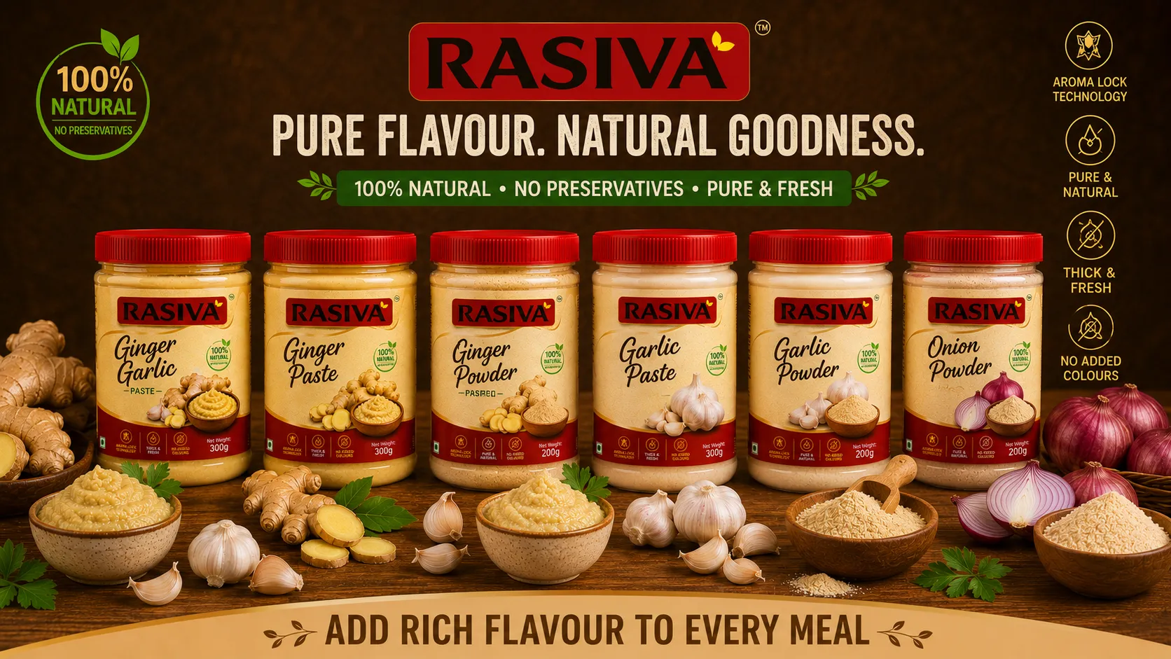 Rasiva ginger garlic processing unit